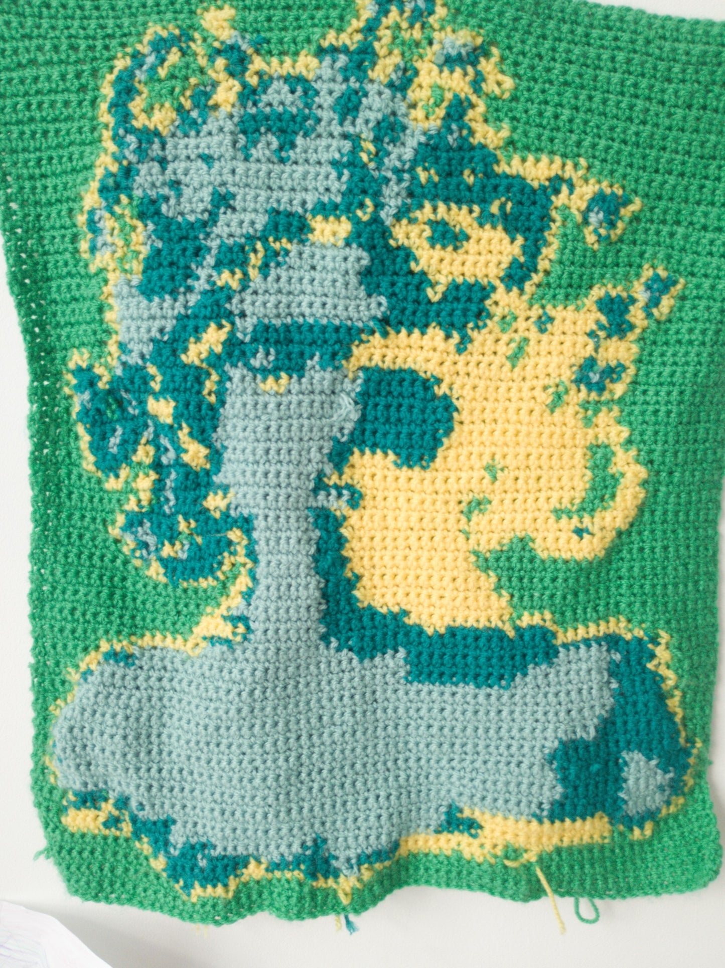 Handmade Medusa Crochet Tapestry Wall Hanging | Greek Mythology Fibre Art