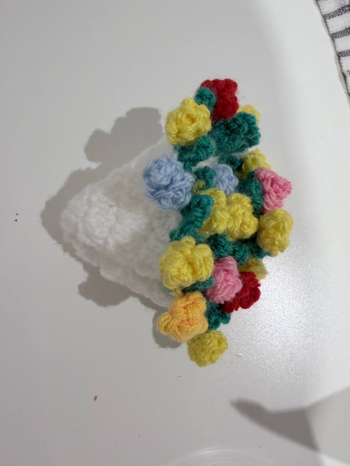 2-in-1 Crochet Flower Bouquet Coaster | Handmade Crochet Mug Mat & Table Décor 🌼☕